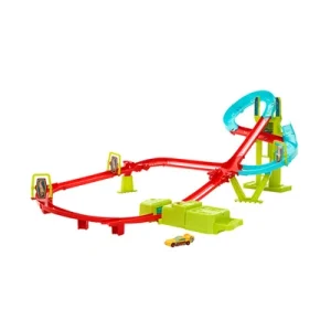 Hot Wheels Playset Track Neon Speeder Skyscraper Speed Circuit