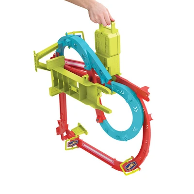 Hot Wheels Playset Track Neon Speeder Skyscraper Speed Circuit