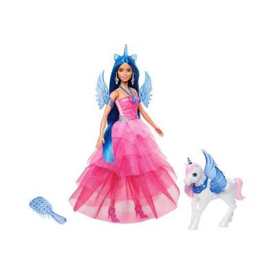 Barbie Set Boneka Unicorn Princess And Accessories