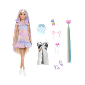 Barbie Set Boneka Fun & Fancy Blonde Hair - Mix
