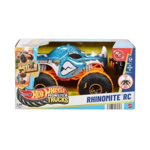 10663860_1 Hot Wheels Monster Trucks Rhinomite Remote Control 1:24 - Biru/oranye