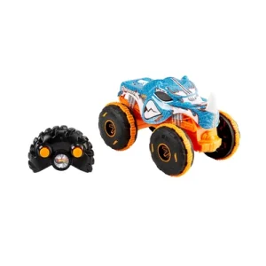10663860_2 Hot Wheels Monster Trucks Rhinomite Remote Control 1:24 - Biru/oranye
