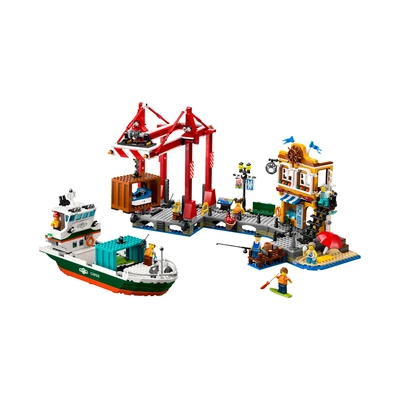 10593028_4 LEGO City Seaside Harbor With Cargo Ship Set 1226 Pcs - Mix